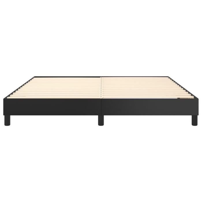 Sommier à ressorts - SALUTUYA - BD1863 - Noir - Similicuir - 180x200 cm
