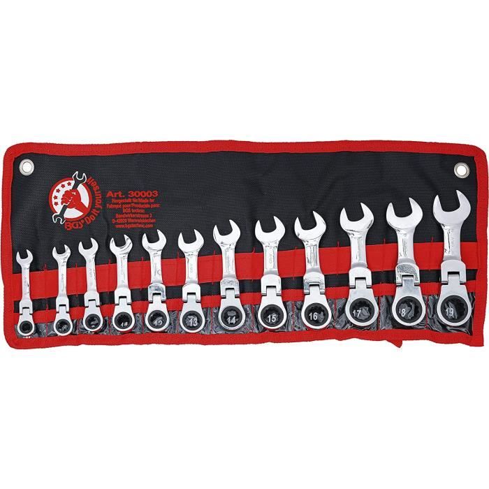 BGS technic | Jeu de clés mixtes à cliquet | têtes flexibles | 6 - 32 mm | 22 pièces | purchase online