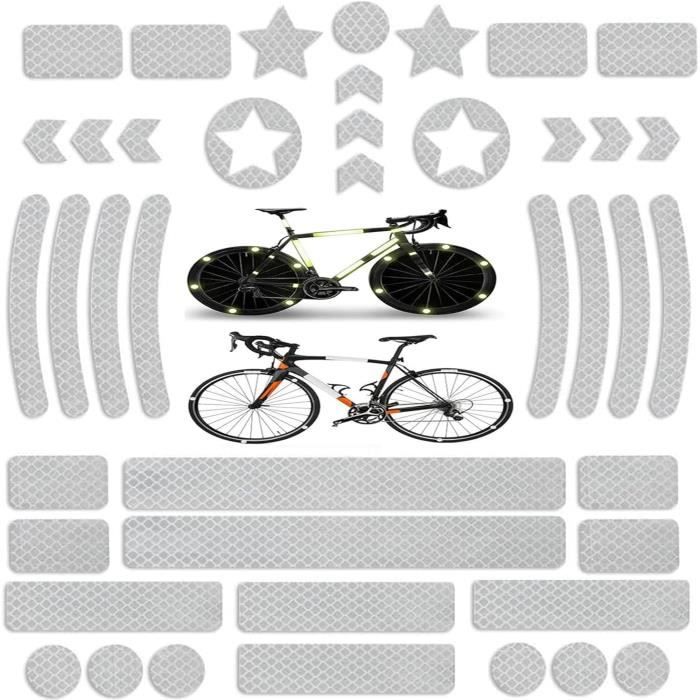 Tsathoggua Lot de 66 autocollants réflecteurs de vélo pour jantes de