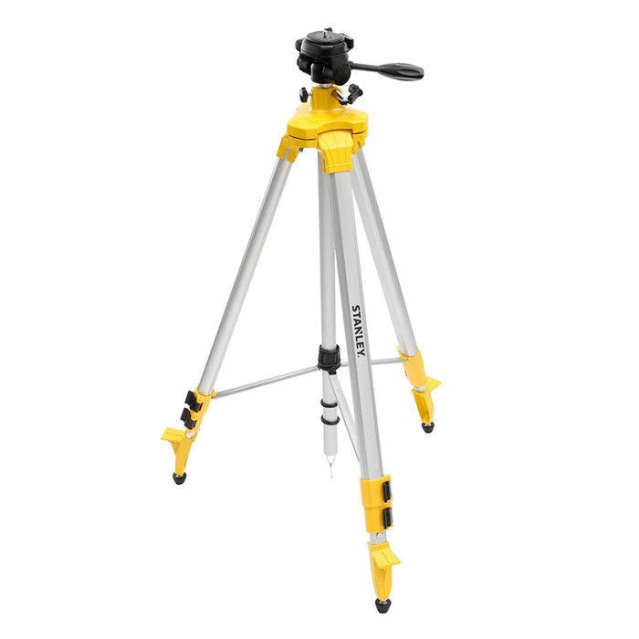 Stanley Trépied aluminium - STHT77643-1 - Tête pivotante - Hauteur ajustable 97-250 cm - Léger et résistant