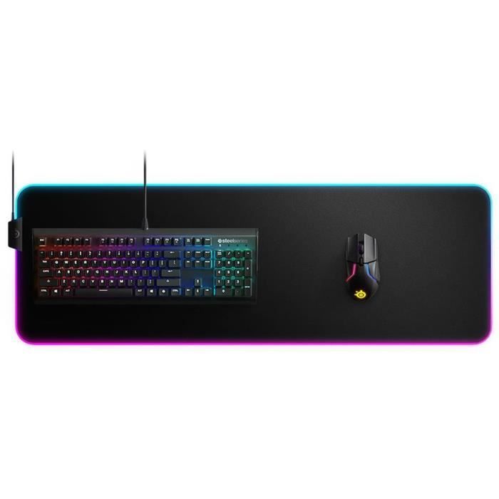 Tapis de souris gaming SteelSeries QCK Prism Cloth 3XL - Noir