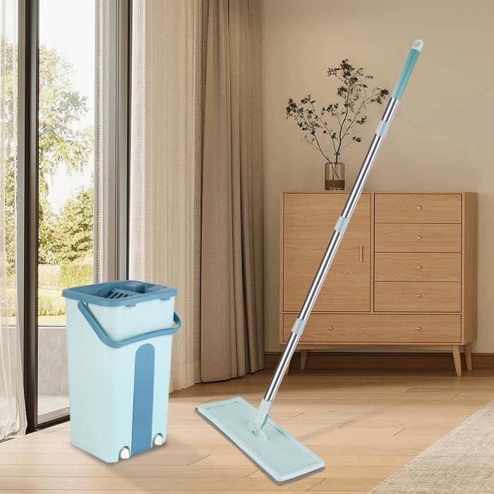 Mini Balai éponge Auto-serrant - Vadrouille Lavable, Sans Contact Main, Pour Salle De Bain, Cuisine, Vitres - 10