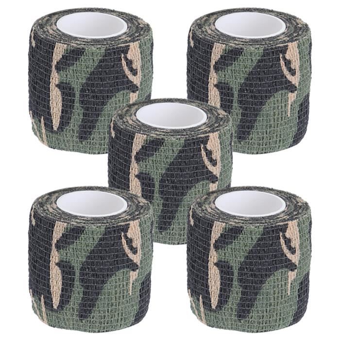 Bandes de camouflage (5 pièces - ensemble) Ruban extensible extérieur non tissé sport kit Camouflage jungle SURENHAP