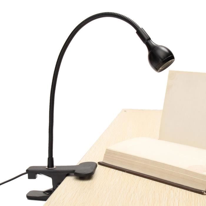 Lampe à Pince De Lecture LED Adjustable USB Rechargeable Fexible