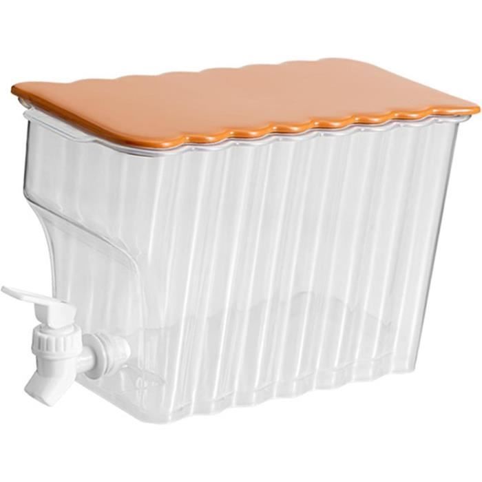 Distributeur De Jus Avec Refroidissement 8 Litres - Argenté - Avec Barre à Glaçons Et Robinet - Idéal Fêtes Et Réceptions