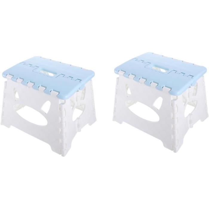 Tabouret Pliant Antidérapant 35,6 Cm – Capacité 150 Kg, Léger Avec Poignée De Transport
