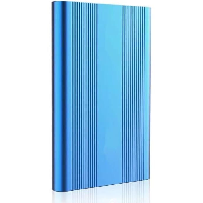 Disque Dur Externe 2 To USB 3.0 - Ultra Mince Et Portable - Compatible PC, Mac, TV - Plug & Play
