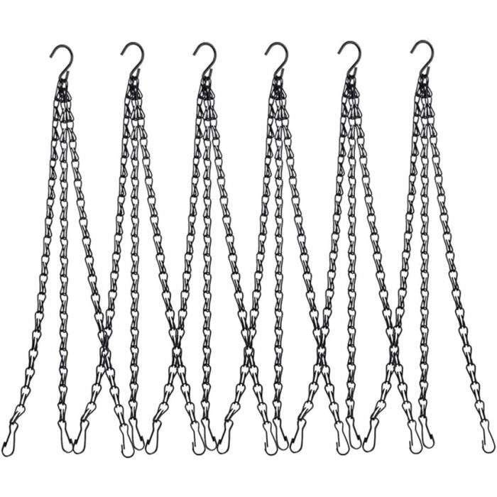Chaînes De Suspension De Plantes Avec Double Crochet, 58.5cm