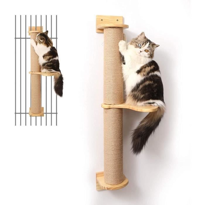 Canapé Grattoir Pour Chat En Bois Et Jute - Espace Repos Et Griffoire - 53x31x32 Cm