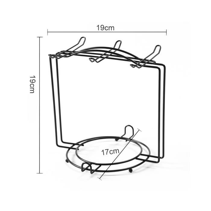 Lot De 8 Supports Dorés Pour Tasse Et Soucoupe - Présentoir à Suspendre Pour Collection De Tasses à Thé Ou Café