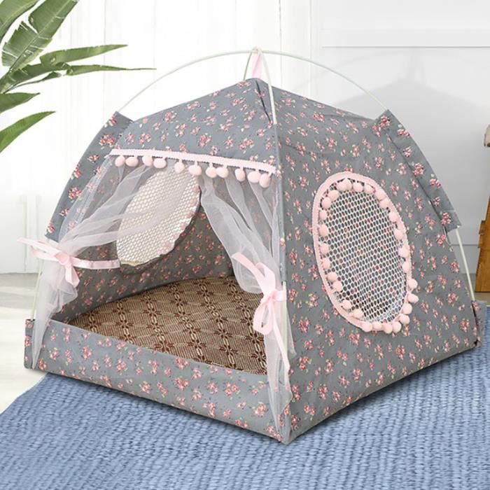 Meilleurs prix pour VGEBY Tente nid pour animaux de compagnie Litière d'été pour chat printemps été, tente pour petit chien, quatre animalerie panier