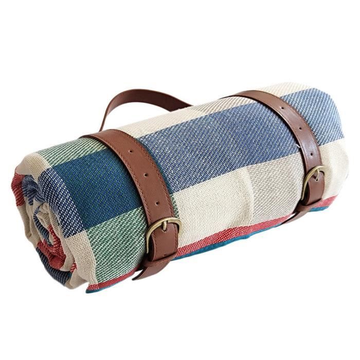 Tapis De Pique-nique Pliable Imperméable - Taille 150x200 Cm - Violet - Léger, Avec Sac De Rangement - Pour Plage, Pelouse, Camping
