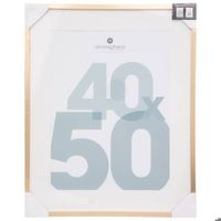 Cadre Photo Métal "Carlo" 10 X 15 Cm Atmosphera - Doré/or - - 9.90