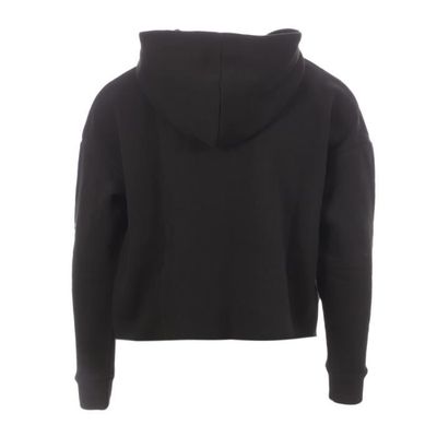 Sweat à Capuche Le Temps Des Cerises – Coupe Boyfriend, Imprimé Paillettes LTC, Noir, Confort Loose