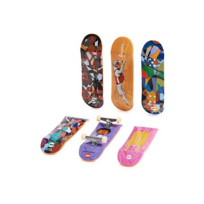 Coffret pour Tech Deck Chocolate : 6 Mini Skates Accessoires - Mini Skate a Doigt 96 mm - Pack skateshop Finger 1 Carte