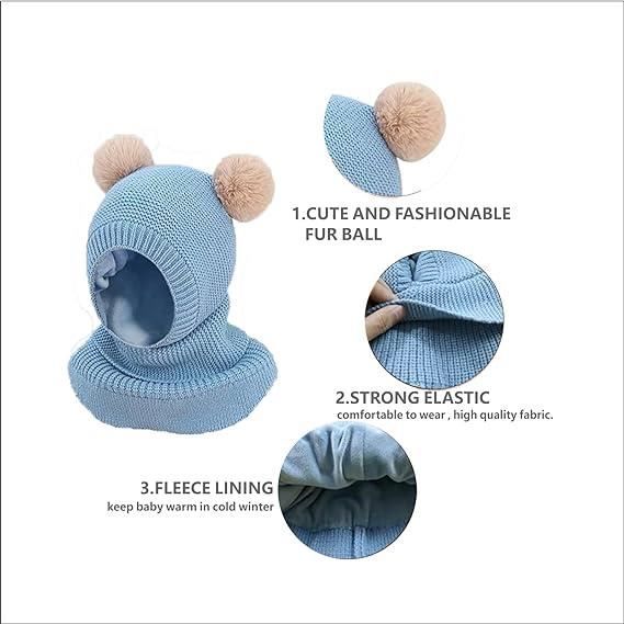 Ensemble bonnet et écharpe pour bébé fille • Petites Pirates