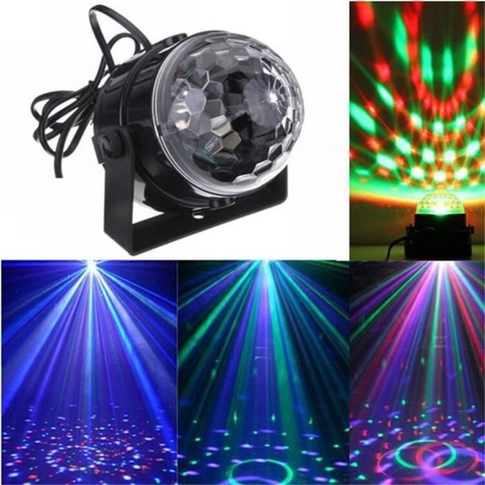 Lampe de scène RGB DJ LED lumière boule commande vocale