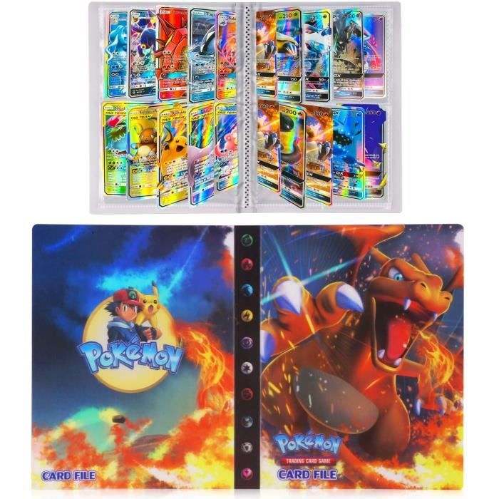 Album Classeur pour cartes Pokémon Dracaufeu à collectionner JCC Porte  Cartes Orange