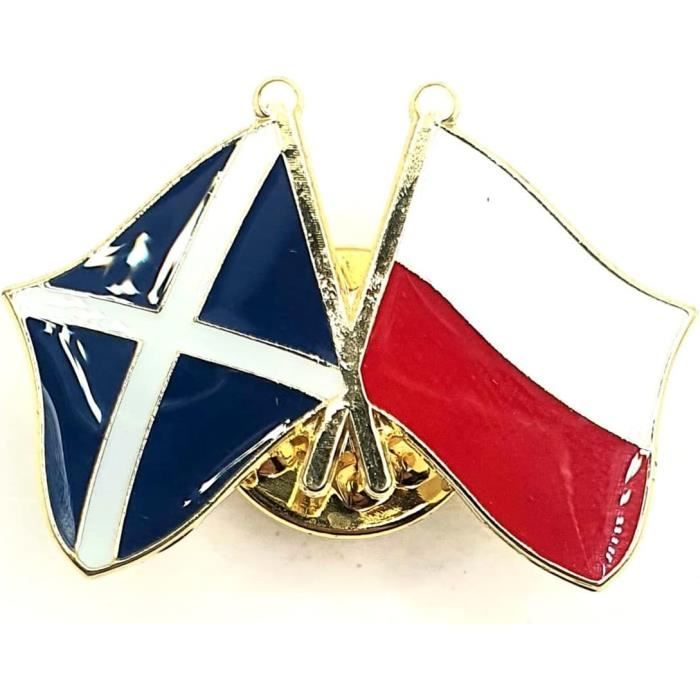 Spilla Metallo Scotland – Bandiera Scozia Con San Andrea (Saint Andrew) – Metallo