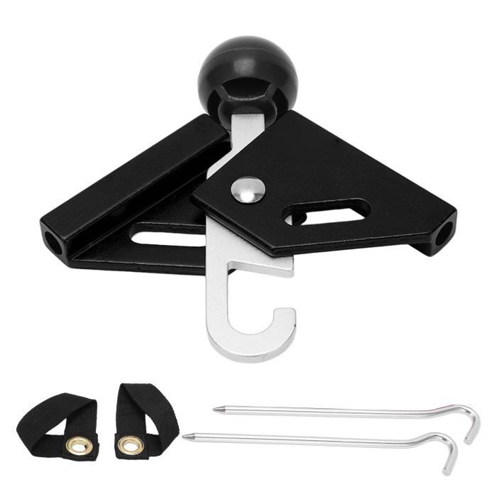 Embouts De Poteau De Tente, Support De Tente Unique Dé à Coudre Anti Crevaison Durable Pour Tige De Tente De 8 Mm Pour Pique Nique Rouge Noir
