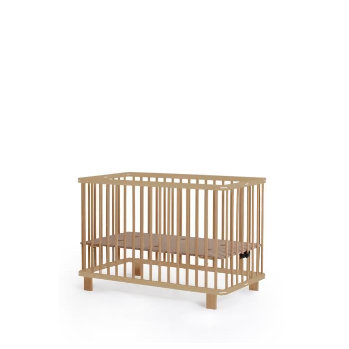 Geuther - Lit bébé pliant en bois blanc Mayla 60x120 - Geuther