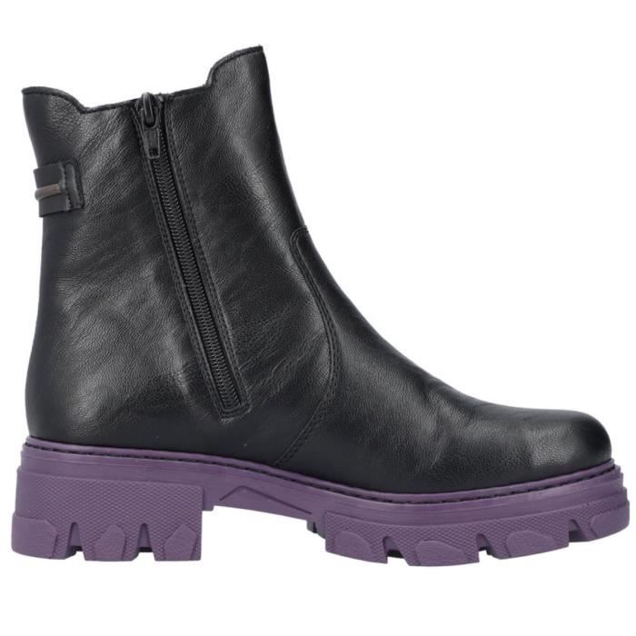 Bottines Chelsea Rieker Femme Noir Semelle color e Talon 5cm