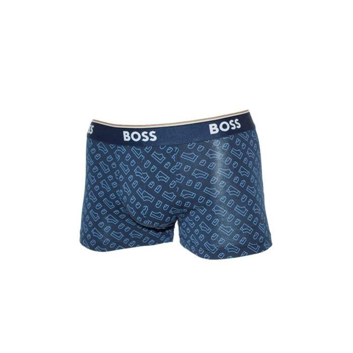 Boxer Boss Homme pack x3 Bleu Synthetique Bleu Cdiscount Pret a Porter