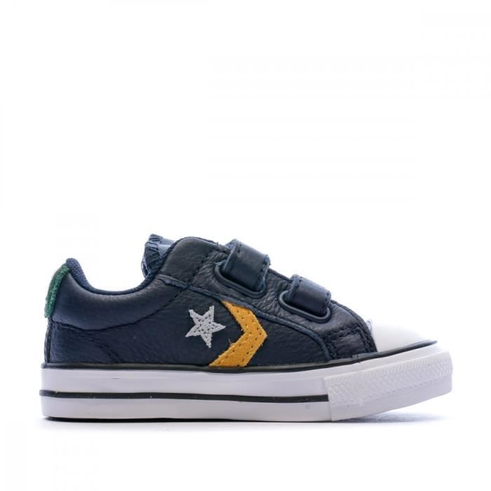 Baskets Bleu en Cuir B b Converse Star Player Bleu Cdiscount