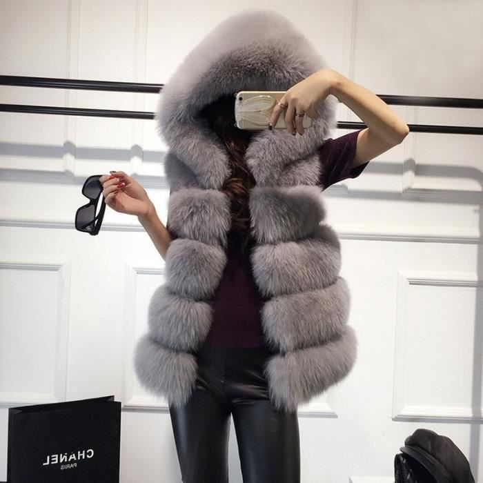 Manteau manche fourrure deals