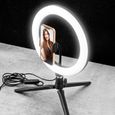 Trépied selfie avec anneau lumineux 3 couleurs RL1 Wi-Light-2