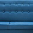 Economique 30859 Canapé d'angle fixe Magic - Canapé de salon Canapé Scandinave Revêtement en tissu 171,5x138x81,5 cm Bleu-2