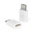Adaptateur 8/30 pin USB Micro Type C pour iPhone iPad, Modele: 8 pin M / Micro USB F-2