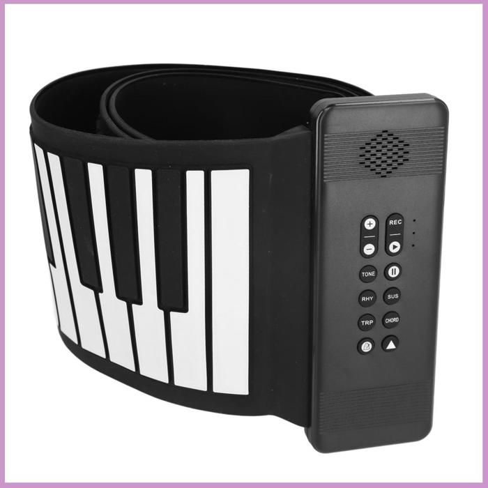 Piano Clavier Enroulable 88 Touches Portable - 128 Sons, Batterie Rechargeable, MIDI Bluetooth, Parfait Débutants - 7