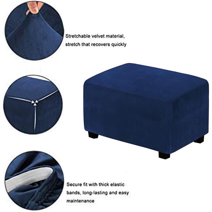 Pouf Rectangulaire En Velours Côtelé Rouge Clair – Beliani MUKKI – Moderne Et Confortable