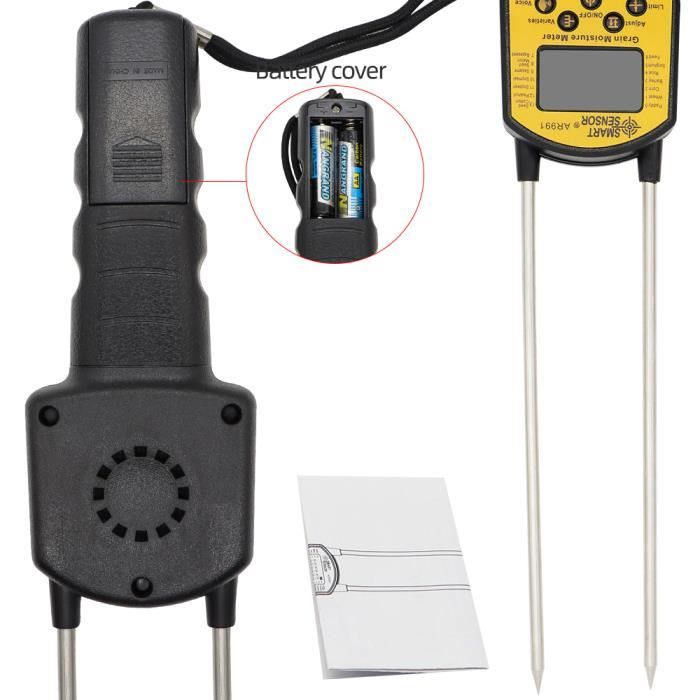 Humidimètre à Grains Numérique Appareil de Contrôle d'Humidité de Mètre  Digital LCD pour Paddy Maïs Blé - Cdiscount Bricolage
