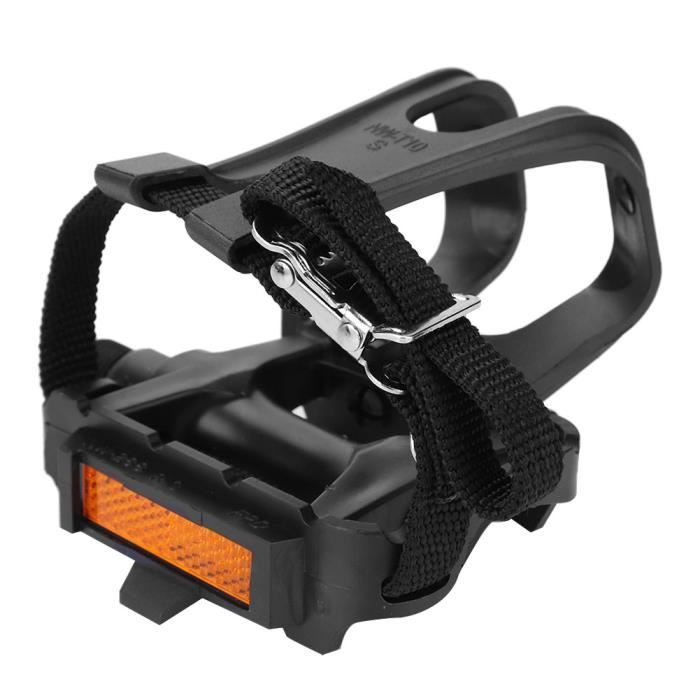 Paire Vélo Pedales 1/2 Broche Plate-formeip Orteils Sangle Pied Fixe 747709107257