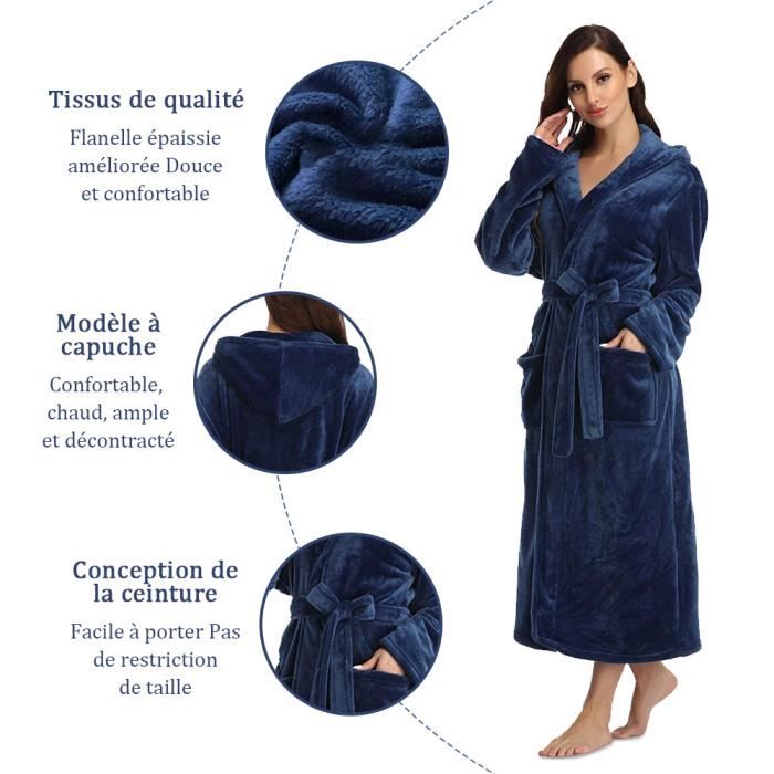 Peignoir de bain à capuche homme 2025