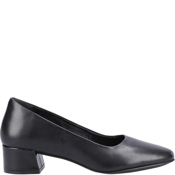 Escarpins Hush Puppies ALINA Femme Talon bloc Cuir noir Embout au talon Achat Vente Escarpins Hush Puppies ALINA Femme Talon bloc Cuir noir Embout au talon pas cher Cdiscount
