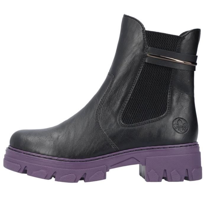 Bottine top colorée femme