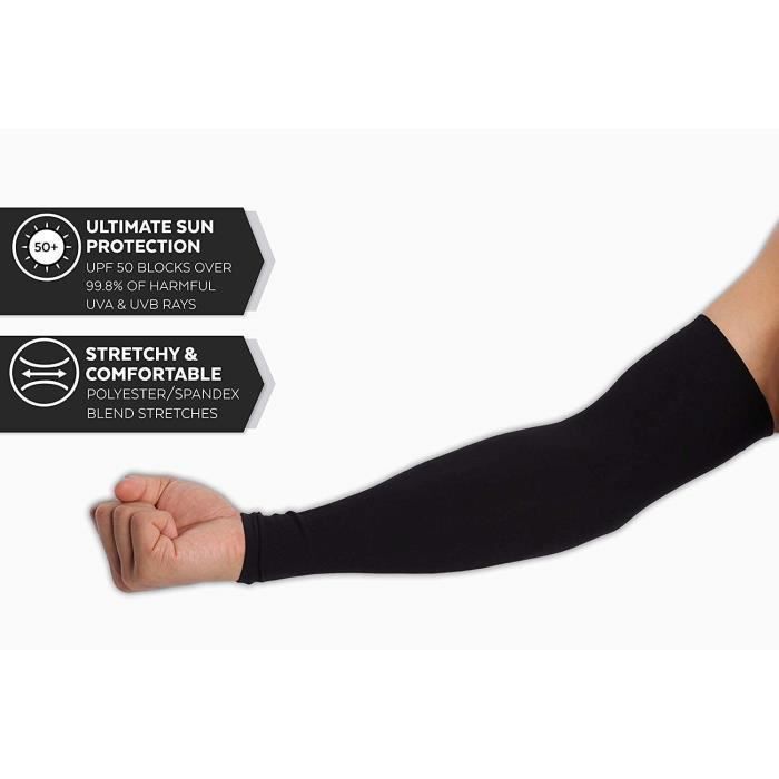 Compression bras,Manchons de bras refroidissants unisexes,protection solaire UV,extérieur