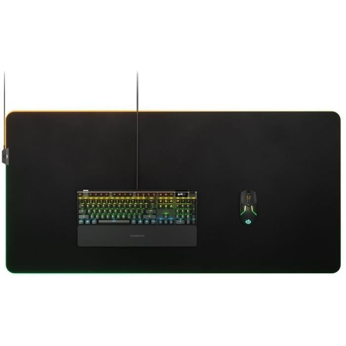 Tapis de souris - STEELSERIES - QcK Prism Cloth 3XL - RGB - 122 cm - 59 cm
