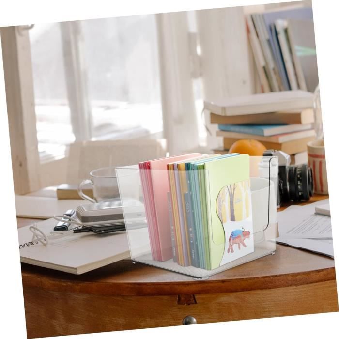 2 Pcs Boîte De Rangement Transparente Pour Pinceaux