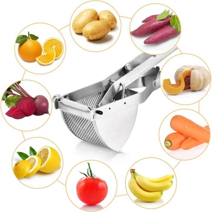 Broyeur de pommes de terre à la main en acier inoxydable Fruit Ricer