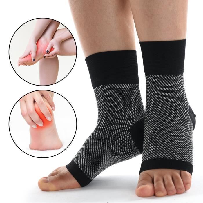 Zerone Demi chaussettes anti douleur 1 paire de chaussettes de soutien de protection de talon de sport manchon de pied demi Cdiscount Maison