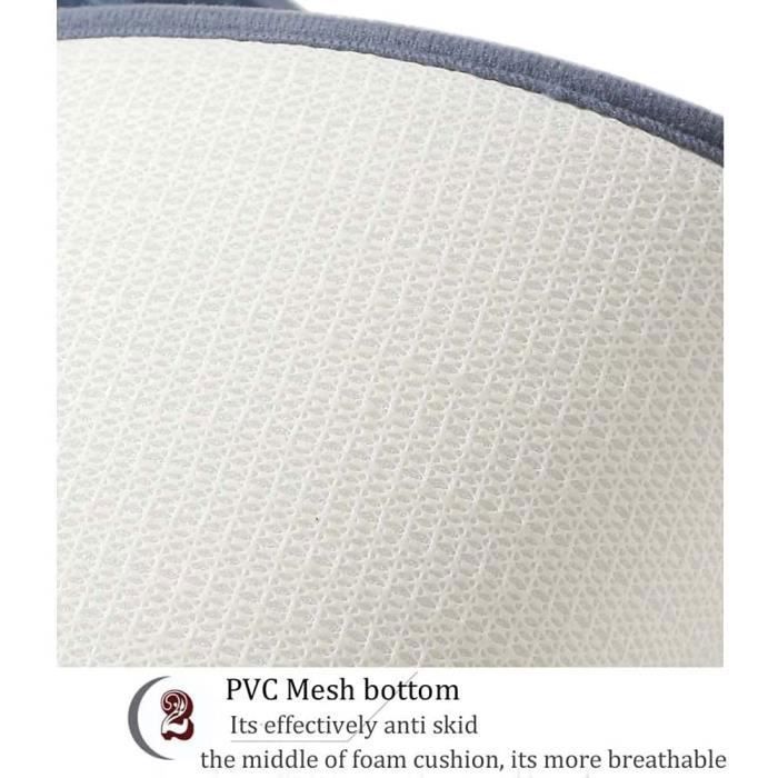 Tapis De Toilette Reyox Antidérapant 40x50cm - Forme U Bleu Royal - Polyester Absorbant