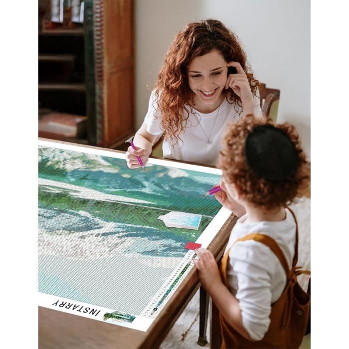 Diamond Painting Paysage De Fleurs De Pivoine, Diy 5D Diamond Painting