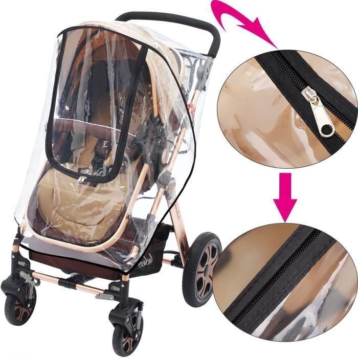 Habillage Pluie Poussette Universelle Canne Chicco Protections