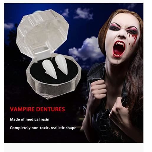Fausses Dents / Dentier Pour Déguisement Halloween, Neuf (occasion Annoncée)
