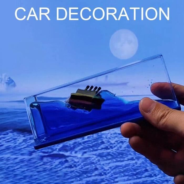 FIYSON Bouteille De Dérive Fluide – Bateau De Croisière Insubmersible En Acrylique – Déco Murakami Style Pour Maison Ou Bureau