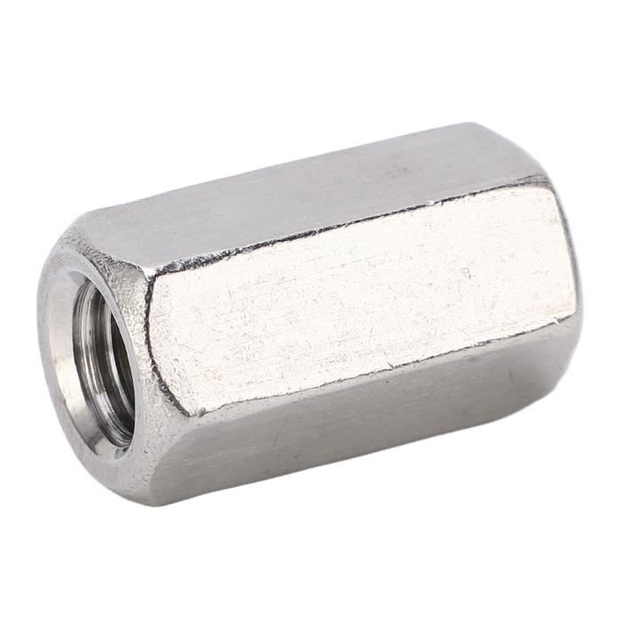 5 écrous D'accouplement Hexagonaux M6x1,0 – Longueur 25 Mm – Inox – Marque Uxcell